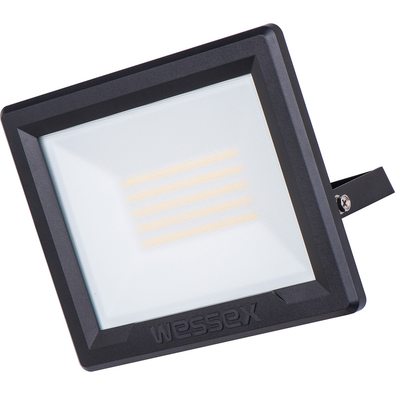 Wessex LED Floodlight IP65 50W 6000lm 4000K Black