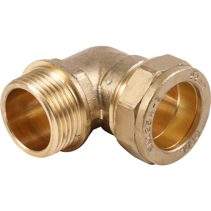Made4Trade Compression Elbow Male 22mm x 3/4"