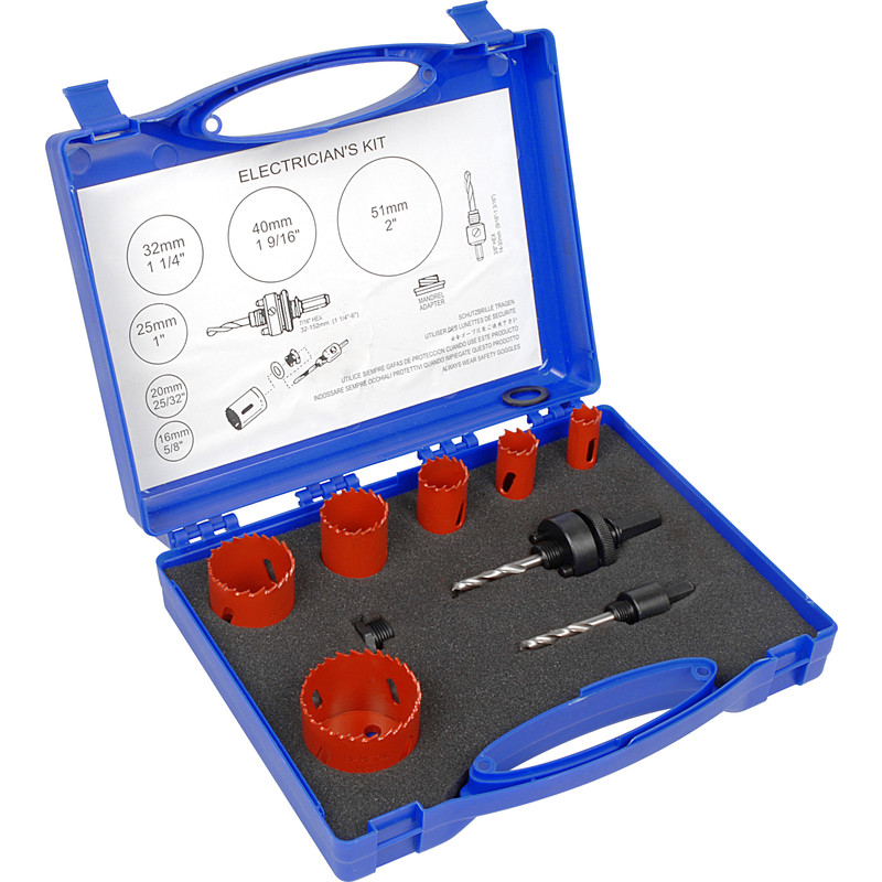 M3 Bi-Metal Electricians Holesaw Kit