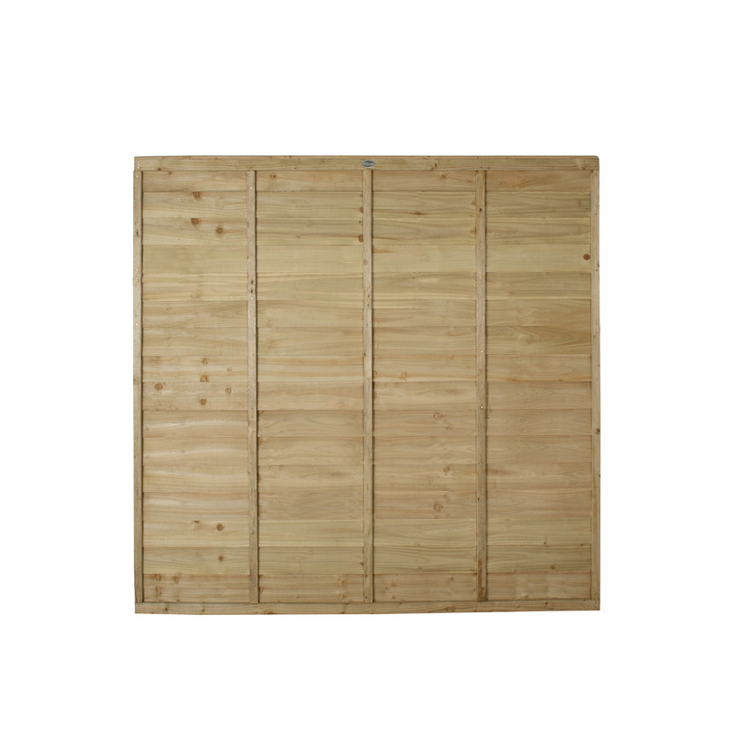 Forest Garden Pressure Treated Superlap Fence Panel 6' x 5'6"