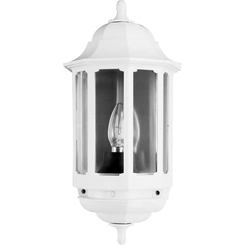 ASD Half Lantern IP44 Polycarbonate 60W BC White