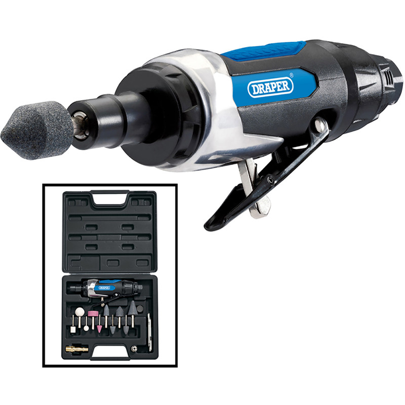 Draper Mini Air Die Grinder Kit