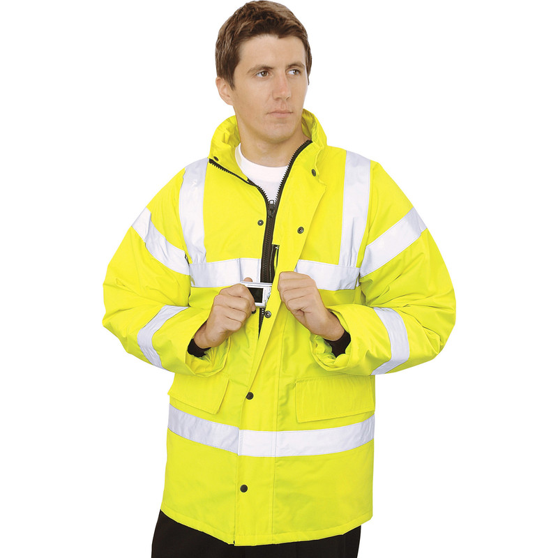 Hi Vis Highway Jacket Yellow Medium