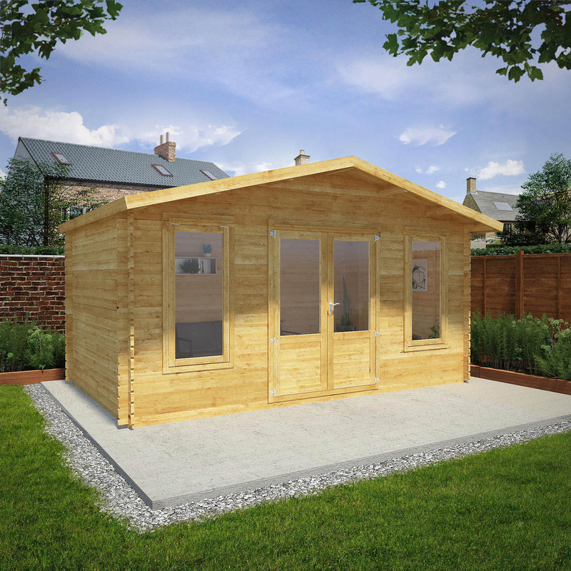 Mercia Retreat Log Cabin 5m x 3m - 28mm Double Glazed