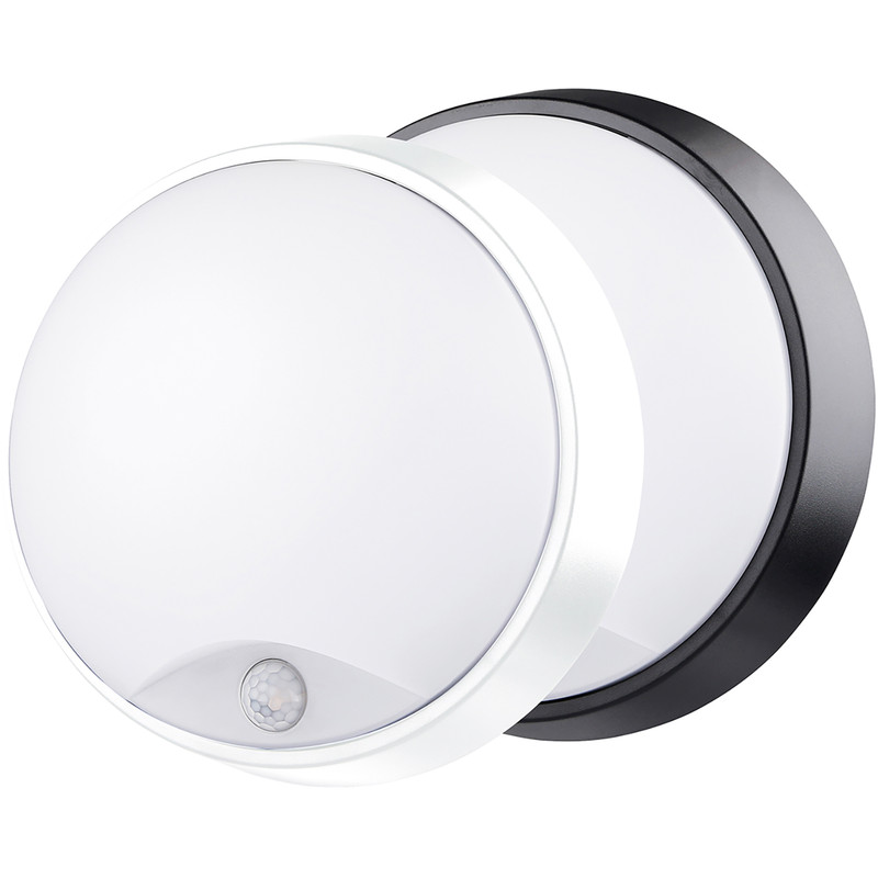 Luceco Eco LED Round Bulkhead IP54 PIR 10W 700lm