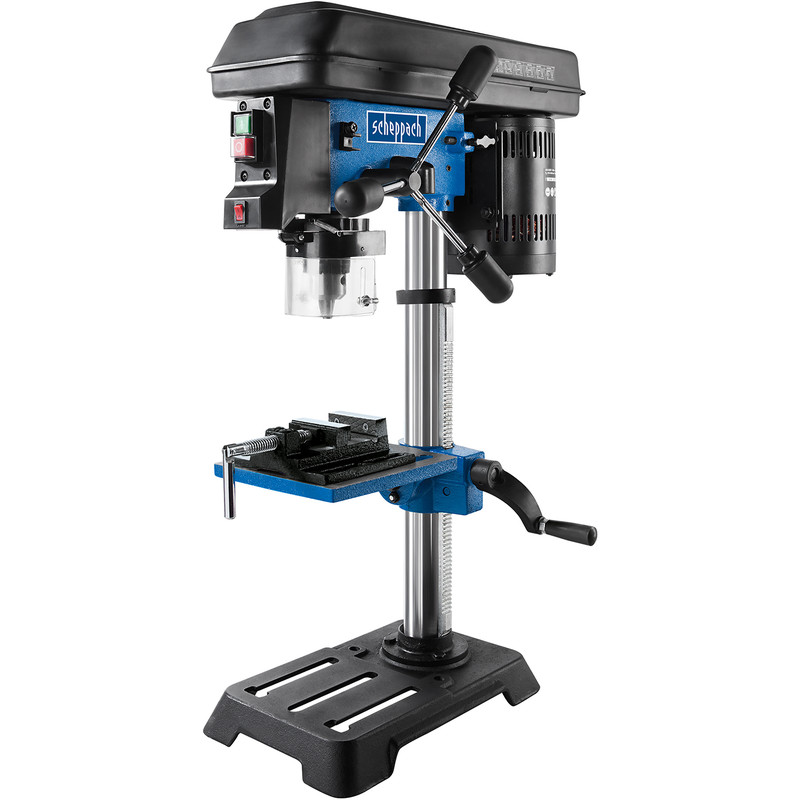 Scheppach DP16SL 550W 16mm 5 Speed Bench Drill with X Laser and Machine Vice 230V