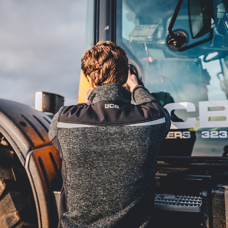 JCB Essington Full Zip Jumper Medium