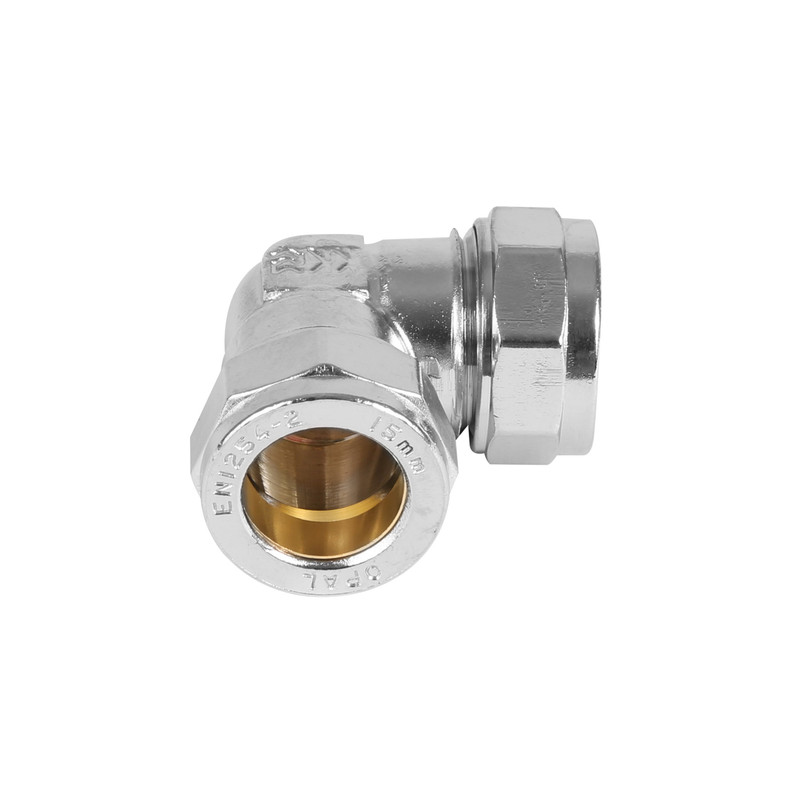 Made4Trade Compression Elbow Chrome Plated 15mm