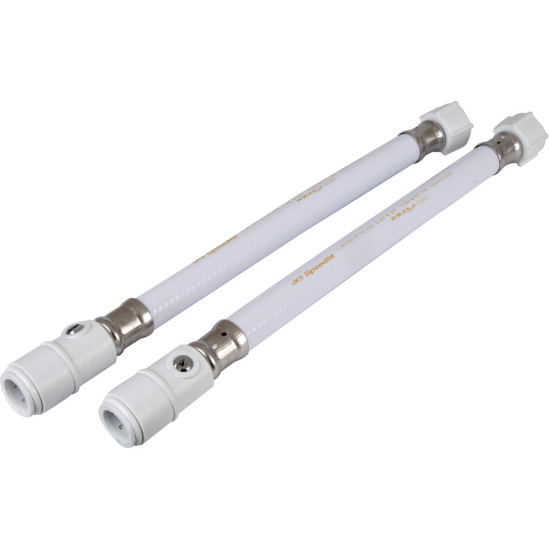 JG Speedfit Union Nut Tap Connector with Service Valve 15mm x 1/2" BSP 300mm