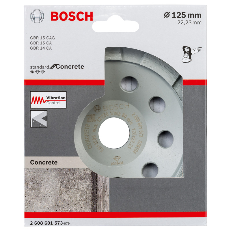 Bosch Diamond Concrete Grinding Head 125 x 22.23mm