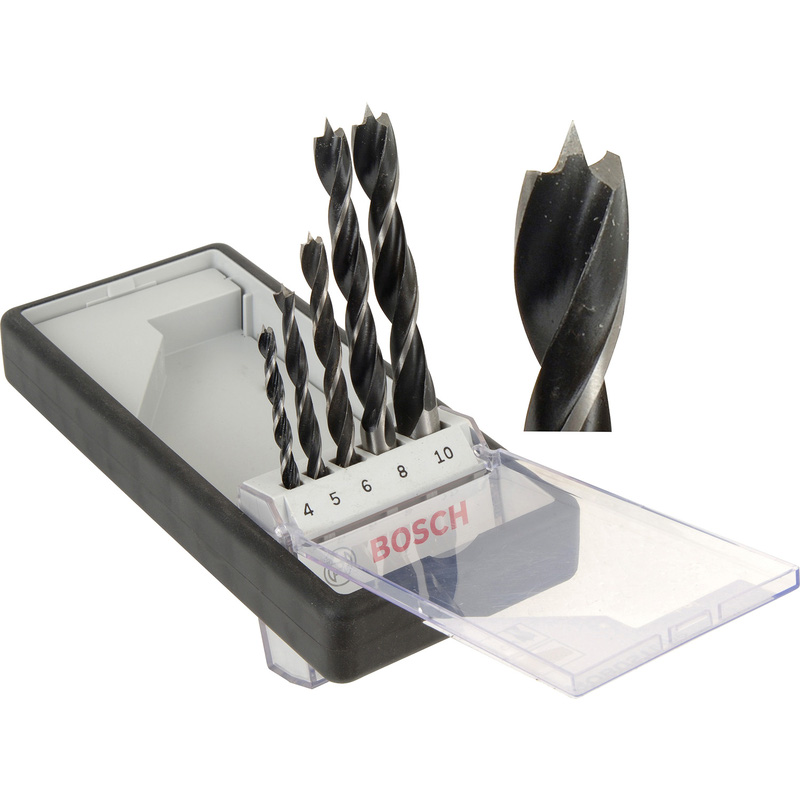 Bosch Brad Point Wood Drill Bit Set