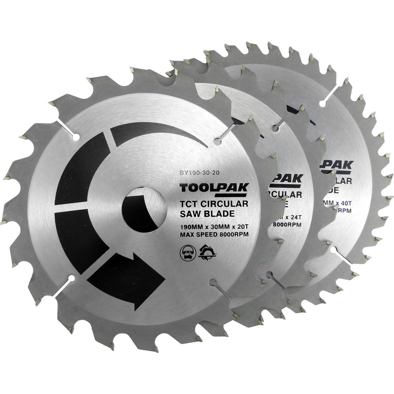 Toolpak TCT Circular Saw Blades 190 x 30mm
