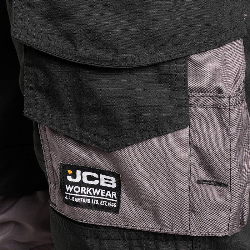 JCB Trade Cargo Pocket Trousers Black 34" R