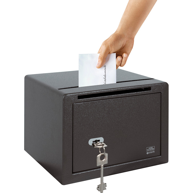 Burg-Wachter Point-Safe Key Locking Safe with Slot 20.5L