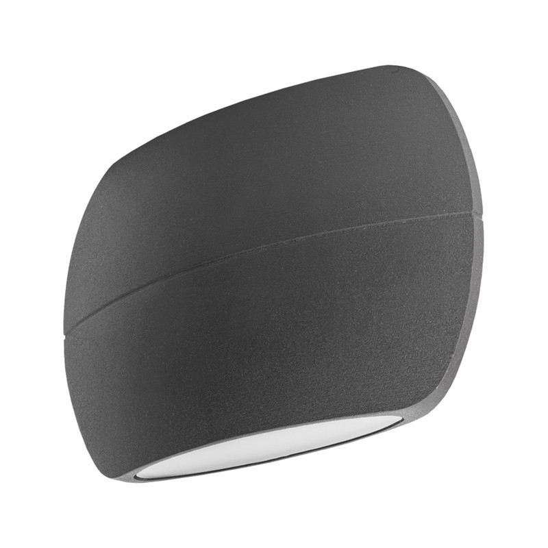 Integral LED Lux Stone Up & Down Wall Light IP54 8.5W 320lm 3000K Dark Grey