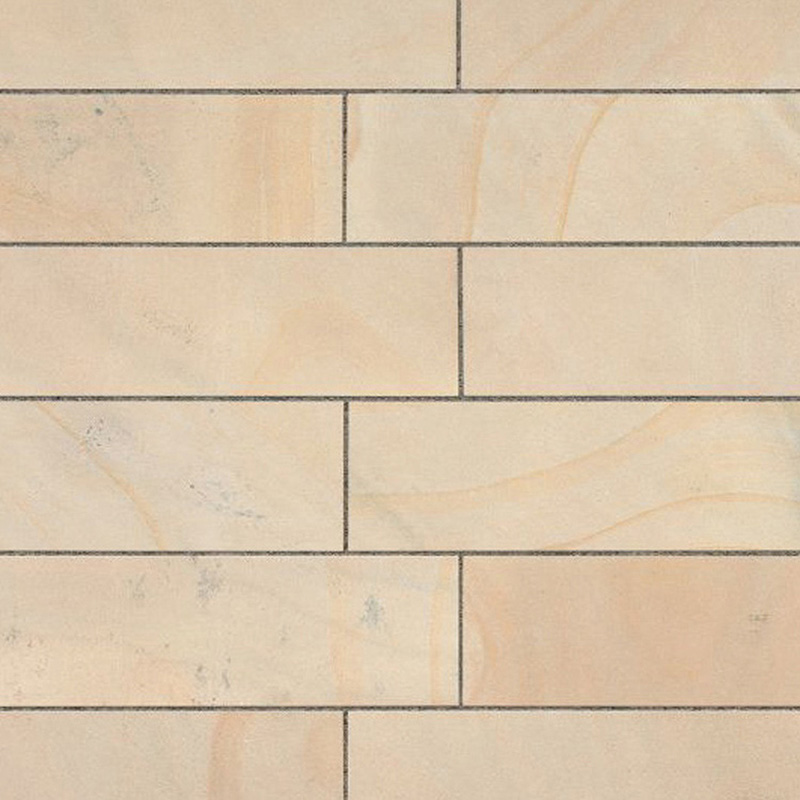 Marshalls Sawn Versuro Linear Paving Slabs Golden Sand 1210 x 210 x 22mm