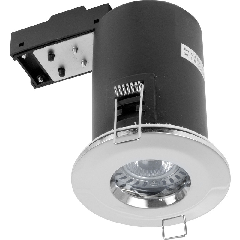 LED 5W COB Fire Rated IP65 GU10 Downlight Chrome 330lm