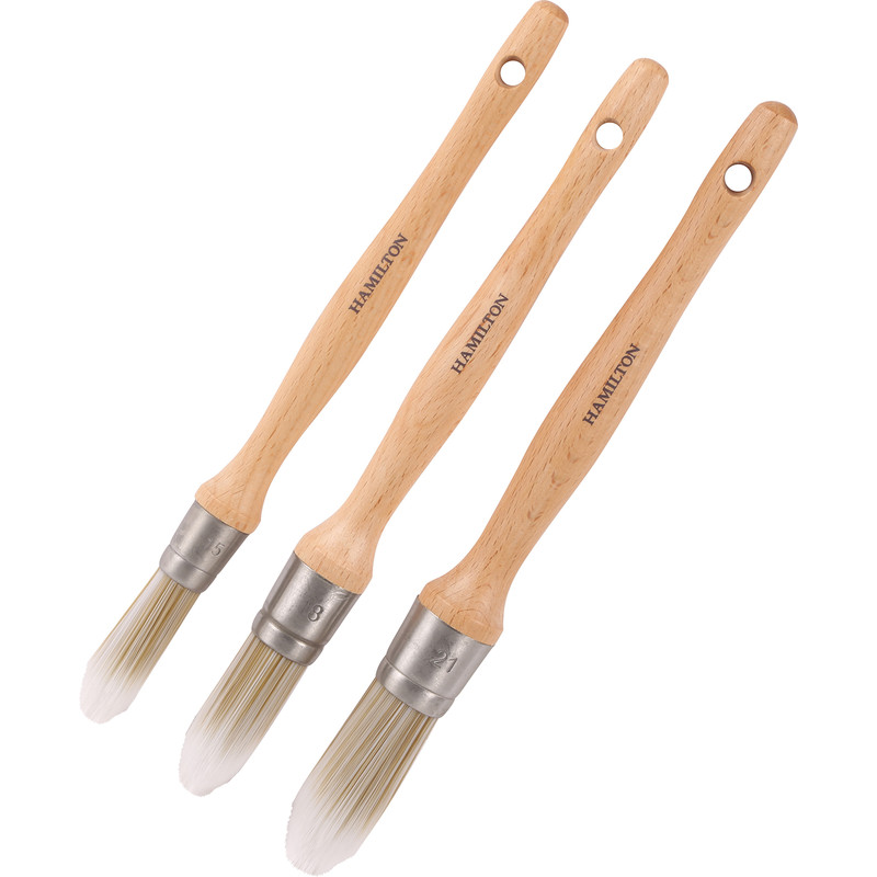 Hamilton Prestige Synthetic Sash Paintbrush Set 3 Piece