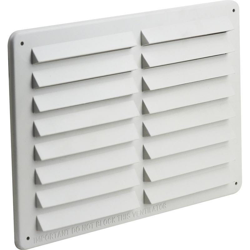 Louvre Vent Plastic White
