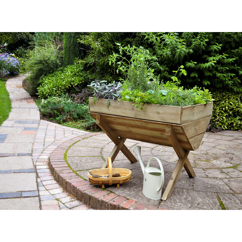 Forest Garden Kitchen Garden Trough 80.7cm (h) x 100cm (w) x 76cm (d)