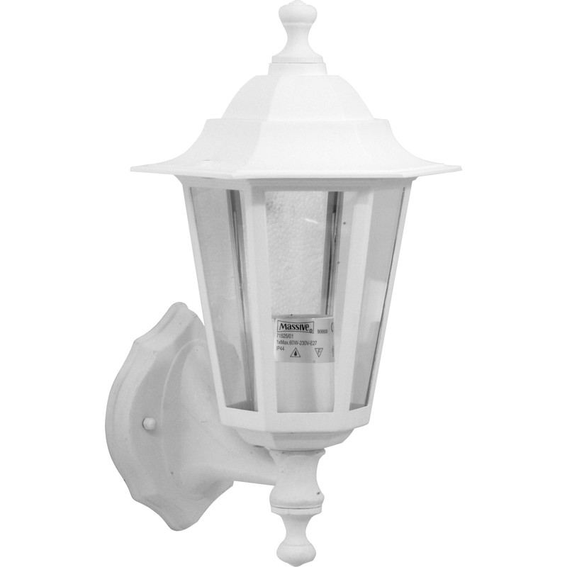 Victorian Style Lantern IP33 White 60W ES