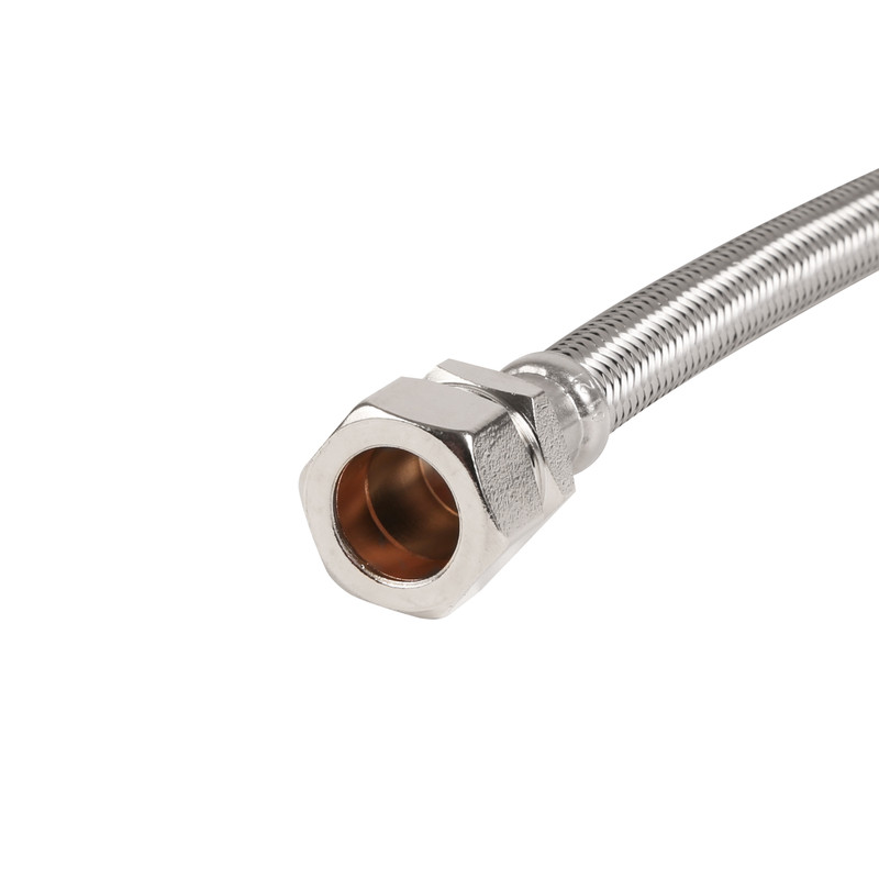 Flexible Tap Connector 15mm x 1/2" 10mm Bore. 500mm