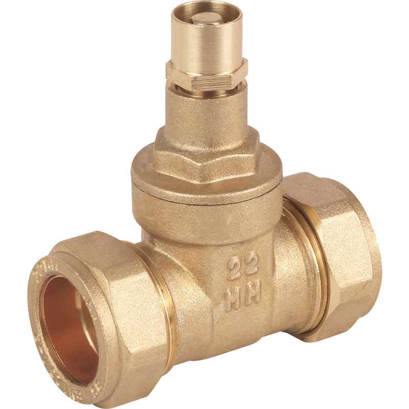 Lockshield Gate Valve 22mm