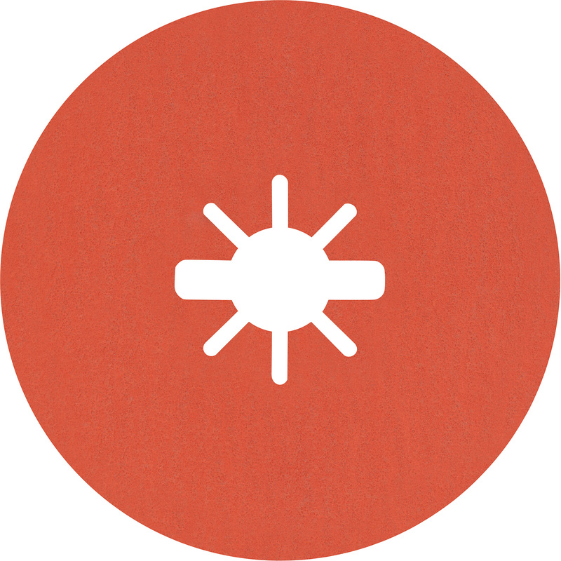 Bosch EXPERT Stainless Steel Prisma Ceramic Fibre Disc 115 x 22.23mm 60G 25 Pack