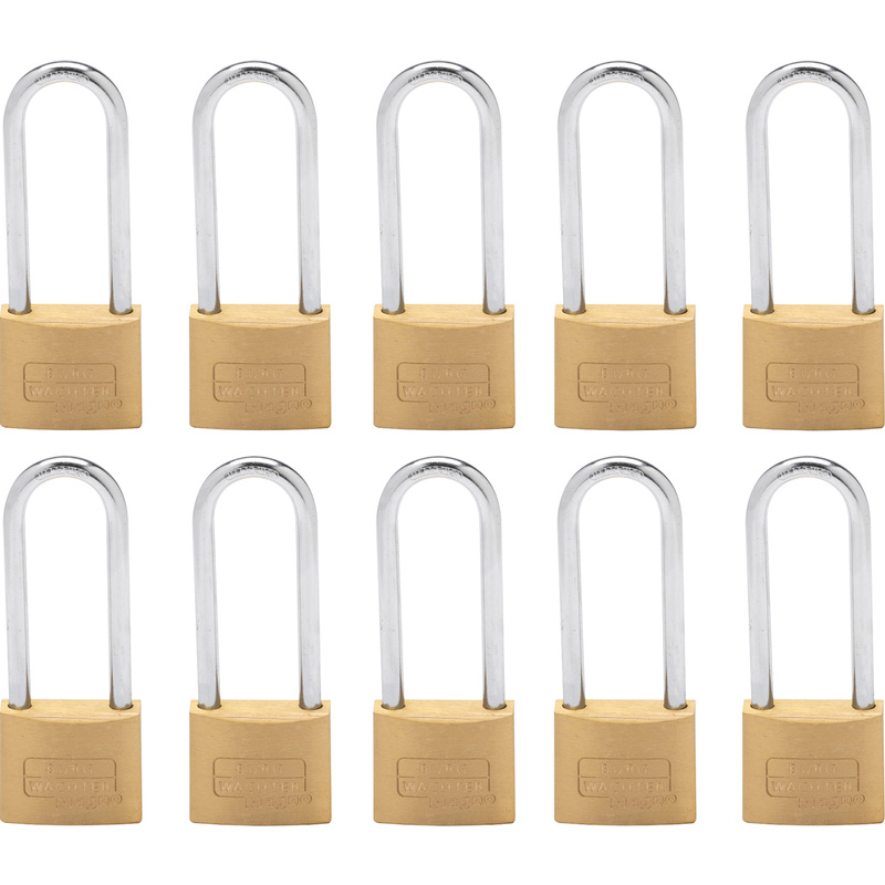 Burg-Wachter MAGNO Brass Keyed Alike Padlock Set 40mm LS