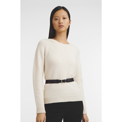 Black Women's Longchamp 1980 Leather Belts | 2741680-SJ