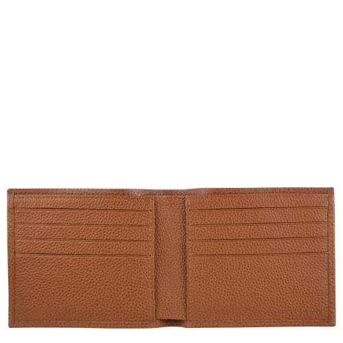 Brown Men's Longchamp Le Foulonné Leather Wallets | 5287396-ZK