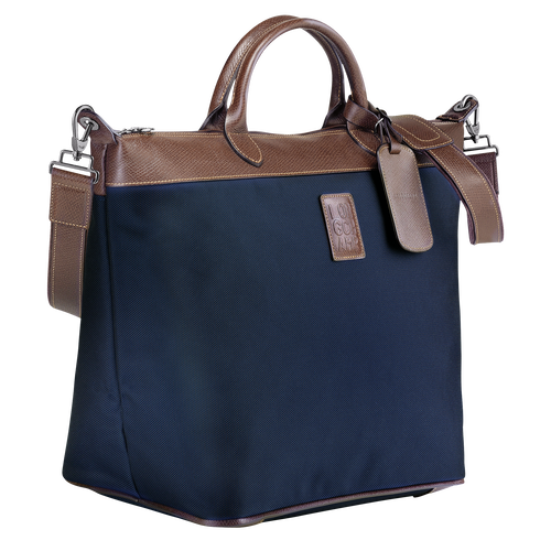 Blue Men's Longchamp Boxford Canvas Travel Bags | 6742319-EZ