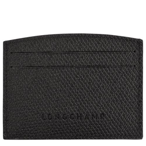 Black Women's Longchamp Roseau Leather Cardholders | 1028347-FD