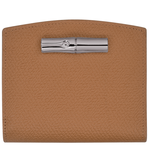 Beige Women's Longchamp Roseau Leather Wallets | 5267108-QD - Exclusive Outlet Sale
