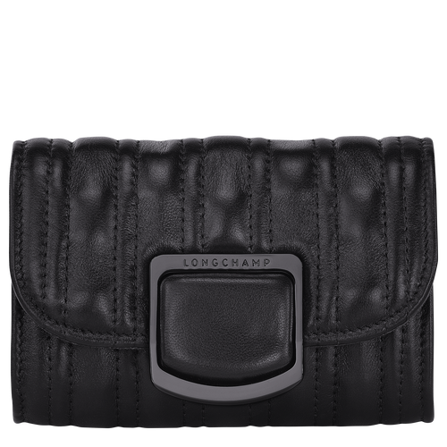 Black Women's Longchamp Brioche Leather Cardholders | 3846072-UO