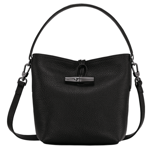 Black Women's Longchamp Roseau Essential S Leather Crossbody Bags | 0927165-WZ