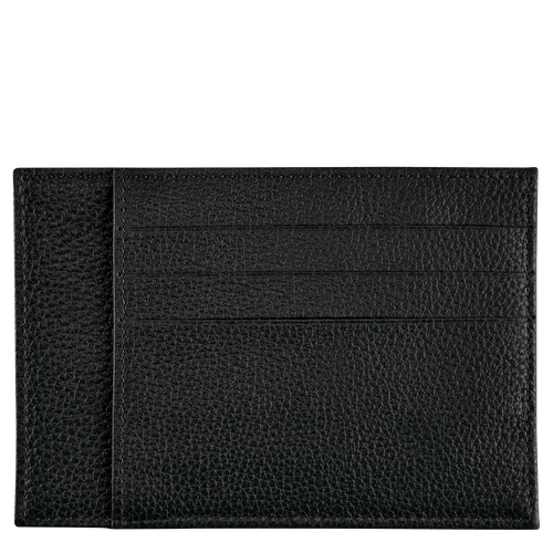 Black Women's Longchamp Le Foulonné Leather Cardholders | 1859240-LU