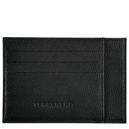 Black Women's Longchamp Le Foulonné Leather Cardholders | 1859240-LU