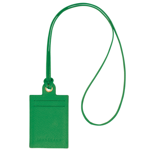 Green Women's Longchamp épure Leather with necklace Cardholders | 1094387-JX
