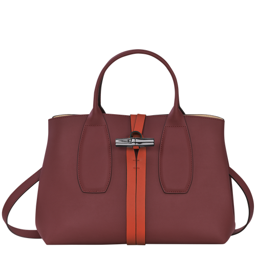 Multicolor Women's Longchamp Roseau M Leather Top-handle Bags | 6349582-GC