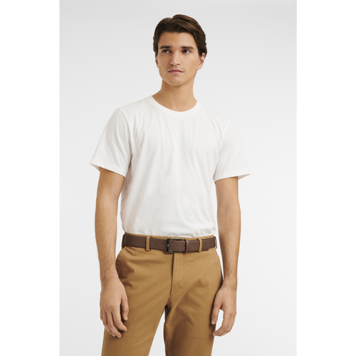 Brown Men's Longchamp Le Pliage Leather Belts | 6738942-TS