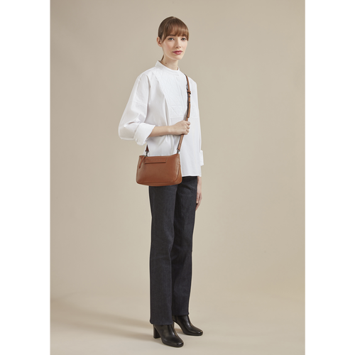 Orange Women's Longchamp 3D Leather Crossbody Bags | 1520639-NX