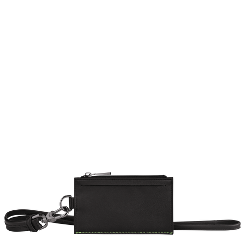 Black Men's Longchamp 3D Leather with necklace Coin Purses | 5169720-CT