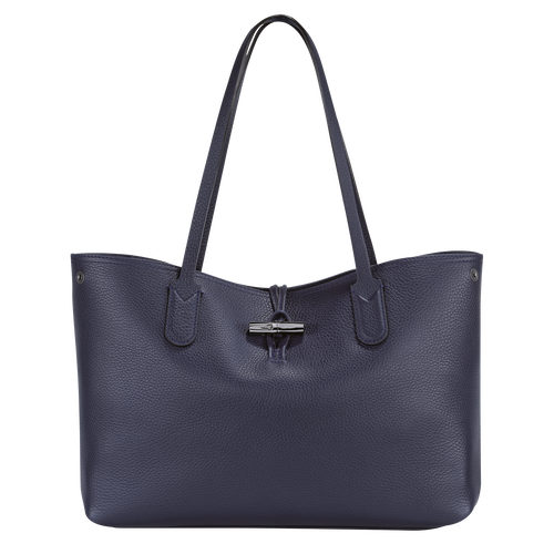 Blue Women's Longchamp Roseau Essential Leather Shoulder Bags | 2571903-BG
