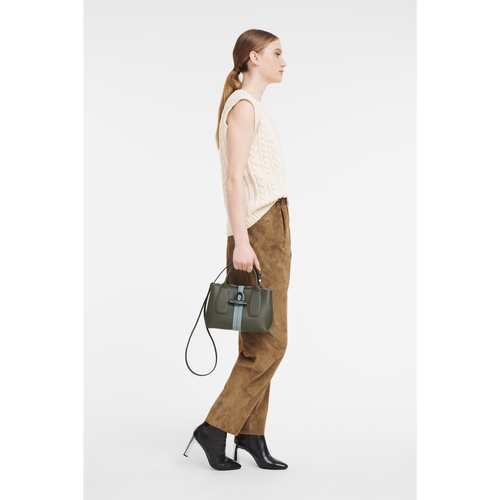Multicolor Women's Longchamp Roseau S Leather Top-handle Bags | 6380915-AE