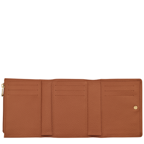 Brown Men's Longchamp Le Foulonné Leather Wallets | 6509127-GI