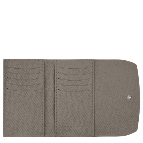 Grey Women's Longchamp Roseau Leather Wallets | 9513468-NS - Exclusive Outlet Sale