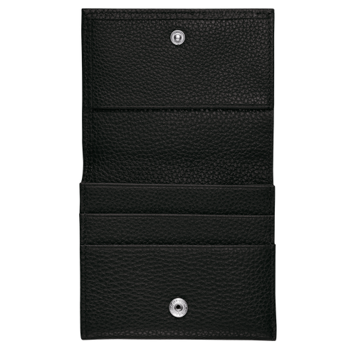 Black Men's Longchamp Le Foulonné Leather Coin Purses | 3640192-BS