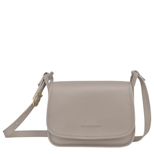 Grey Women's Longchamp Le Foulonné M Leather Crossbody Bags | 1340892-JC