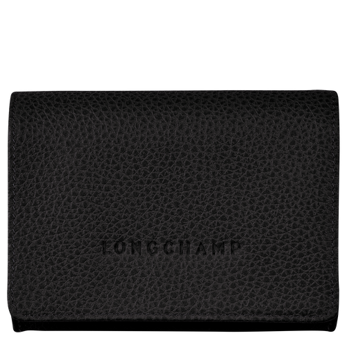 Black Women's Longchamp Le Foulonné Leather Coin Purses | 4508967-PF